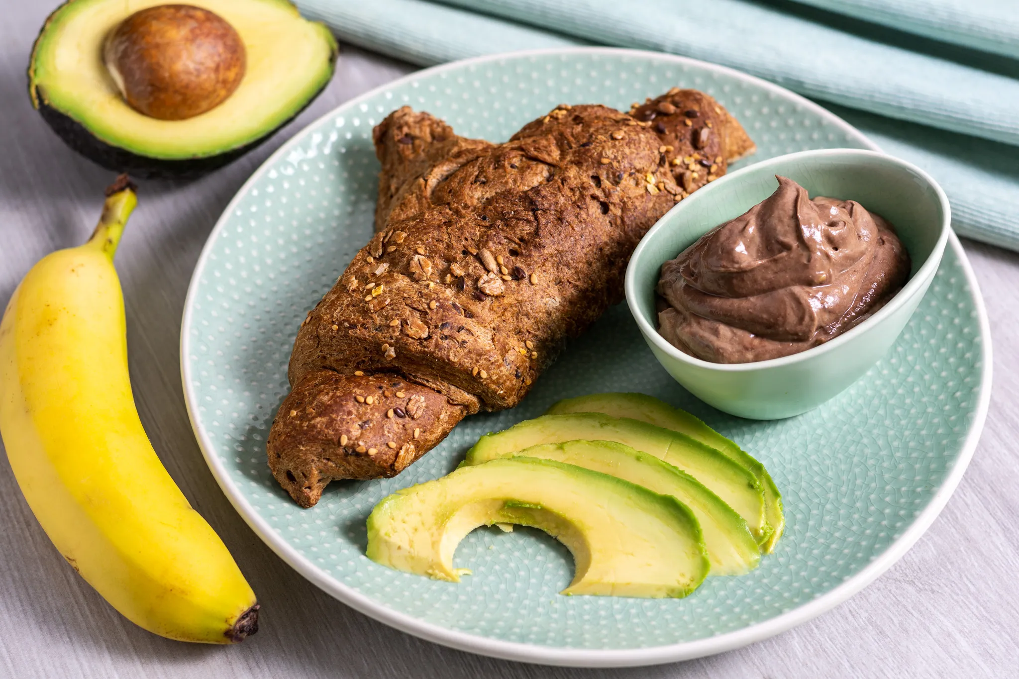 Avocado cream with banana